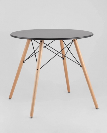 Стол круглый Stool Group EAMES DSW NEW D80 черный