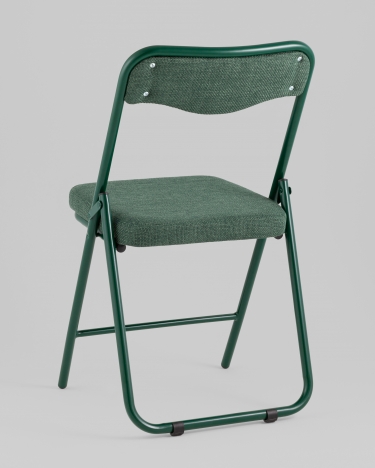 Стул складной мягкий Stool Group Джонни рогожка зеленая каркас зеленый