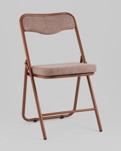 Стул складной мягкий Stool Group Джонни рогожка капучино каркас капучино