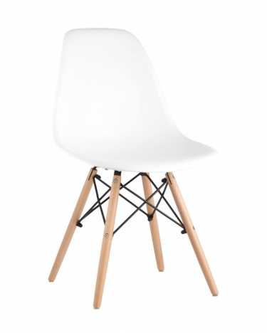 Стул Stool Group Eames Style DSW белый разборный каркас