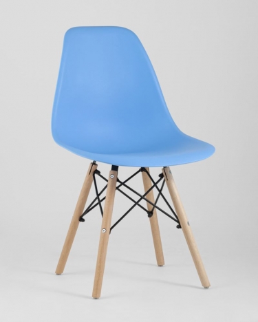 Стул Stool Group Eames Style DSW голубой разборный каркас