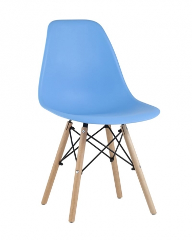 Стул Stool Group Eames Style DSW голубой разборный каркас