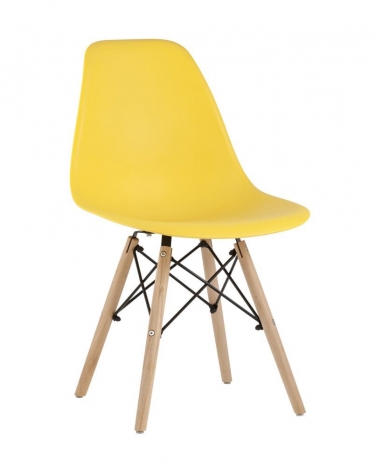 Стул Stool Group Eames Style DSW желтый разборный каркас