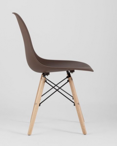 Стул Stool Group Eames Style DSW коричневый разборный каркас