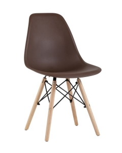 Стул Stool Group Eames Style DSW коричневый разборный каркас