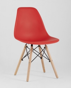 Стул Stool Group Eames Style DSW красный разборный каркас