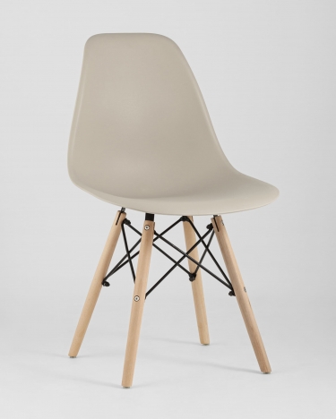 Стул Stool Group Eames Style DSW бежевый 4 шт. комплект разборный каркас