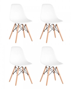 Стул Stool Group Eames Style DSW белый 4 шт. комплект разборный каркас
