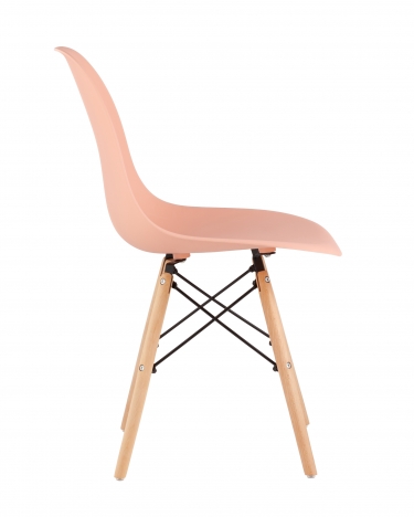 Стул Stool Group Eames Style DSW персиковый разборный каркас