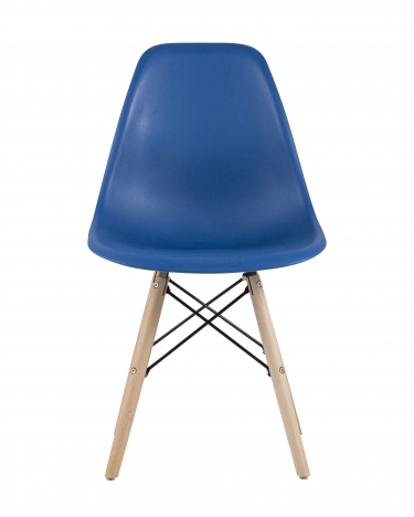 Стул Stool Group Eames Style DSW синий разборный каркас