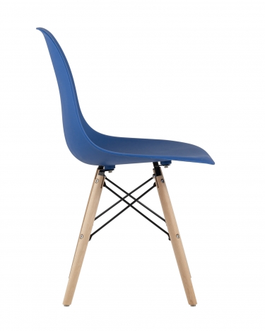 Стул Stool Group Eames Style DSW синий разборный каркас