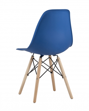 Стул Stool Group Eames Style DSW синий разборный каркас