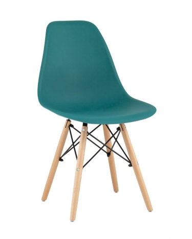 Стул Stool Group Eames Style DSW темно-бирюзовый разборный каркас