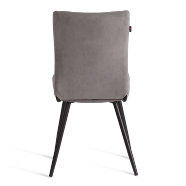 Стул обеденный Tetchair Monte Carlo TREND, велюр, серый/черный, 29, 49х51х93 см