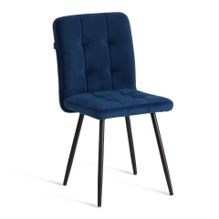 Стул обеденный Tetchair Medeo LT, велюр, Blue синий, 45х56х89 см