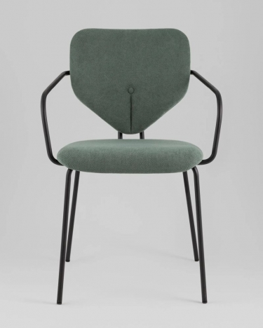 Стул обеденный Stool Group Masey с подлокотниками зеленый