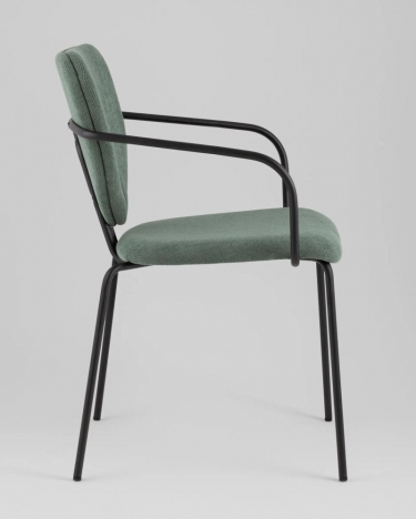 Стул обеденный Stool Group Masey с подлокотниками зеленый