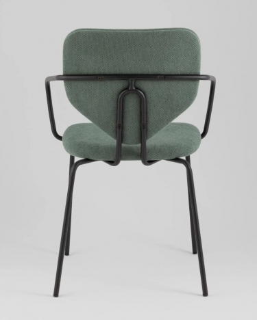 Стул обеденный Stool Group Masey с подлокотниками зеленый