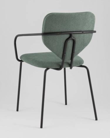 Стул обеденный Stool Group Masey с подлокотниками зеленый