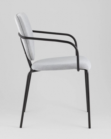 Стул обеденный Stool Group Masey с подлокотниками серый