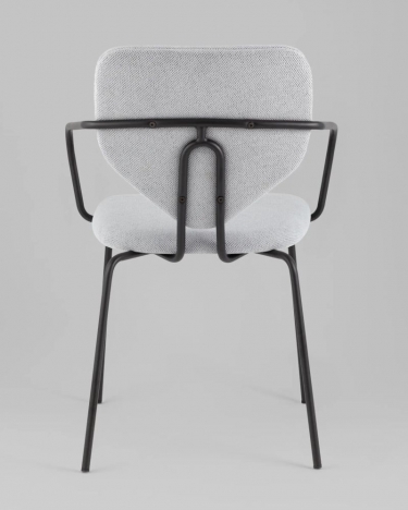 Стул обеденный Stool Group Masey с подлокотниками серый