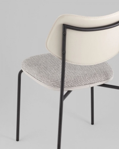 Стул полубарный Stool Group Casey серый с серой экокожей