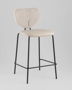 Стул полубарный Stool Group Masey бежевый с бежевой экокожей