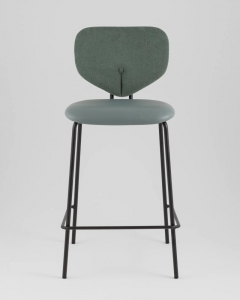 Стул полубарный Stool Group Masey зеленый со светло-зеленой экокожей