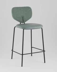 Стул полубарный Stool Group Masey зеленый со светло-зеленой экокожей