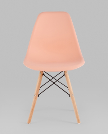 Стул Stool Group Eames Style DSW персиковый 4 шт. комплект разборный каркас