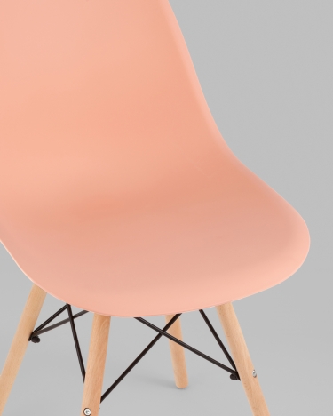 Стул Stool Group Eames Style DSW персиковый 4 шт. комплект разборный каркас