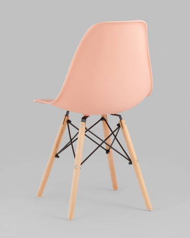 Стул Stool Group Eames Style DSW персиковый 4 шт. комплект разборный каркас