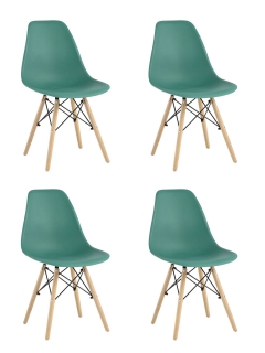 Стул Stool Group Eames Style DSW серо-зеленый 4 шт. комплект разборный каркас