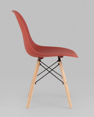 Стул Stool Group Eames Style DSW терракотовый 4 шт. комплект разборный каркас