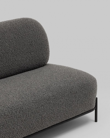 Диван Stool Group Стоун new ткань букле темно-серый