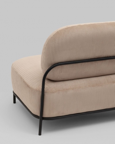 Диван Stool Group Стоун велюр рельефный бежевый