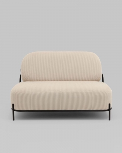 Диван Stool Group Стоун велюр рельефный молочный