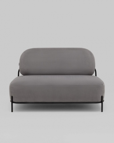 Диван Stool Group Стоун велюр рельефный светло-серый