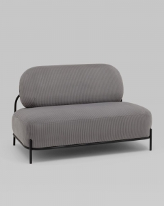 Диван Stool Group Стоун велюр рельефный светло-серый