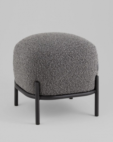 Пуф Stool Group Стоун П ткань букле темно-серый