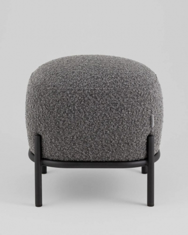 Пуф Stool Group Стоун П ткань букле темно-серый