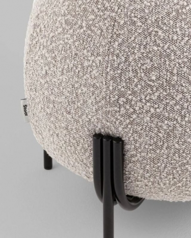 Пуф Stool Group Флик new ткань букле серо-бежевый