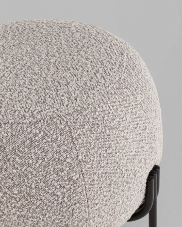 Пуф Stool Group Флик new ткань букле серо-бежевый