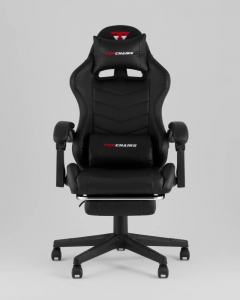 Кресло спортивное Stool Group TopChairs Prophet с оттоманкой черный