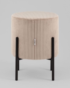 Пуф Stool Group Кейси велюр рельефный бежевый