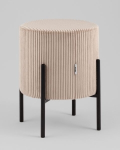 Пуф Stool Group Кейси велюр рельефный бежевый