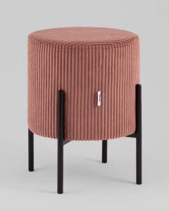 Пуф Stool Group Кейси велюр рельефный коралловый