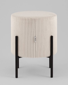 Пуф Stool Group Кейси велюр рельефный молочный