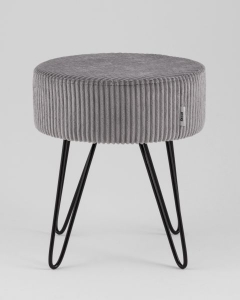 Пуф Stool Group Спейси велюр рельефный светло-серый