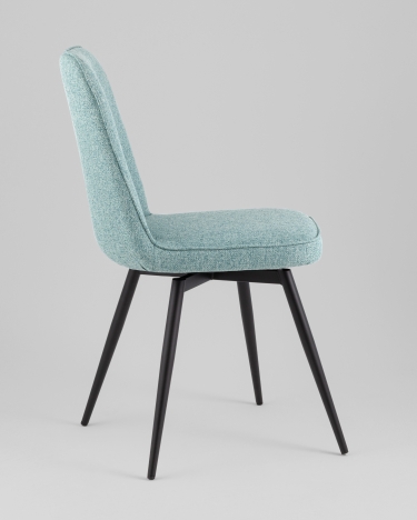 Стул Stool Group Flatt вращающийся светло-зеленый рогожка